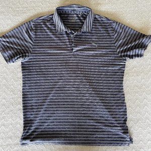 Puma golf polo - L, purple stripes